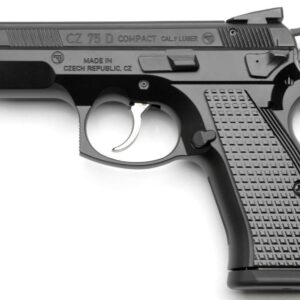 CZ 75 PCR Custom 9mm semi-auto pistol in black with fiber optic front sight and serrated slide, CZ-USA model 91048