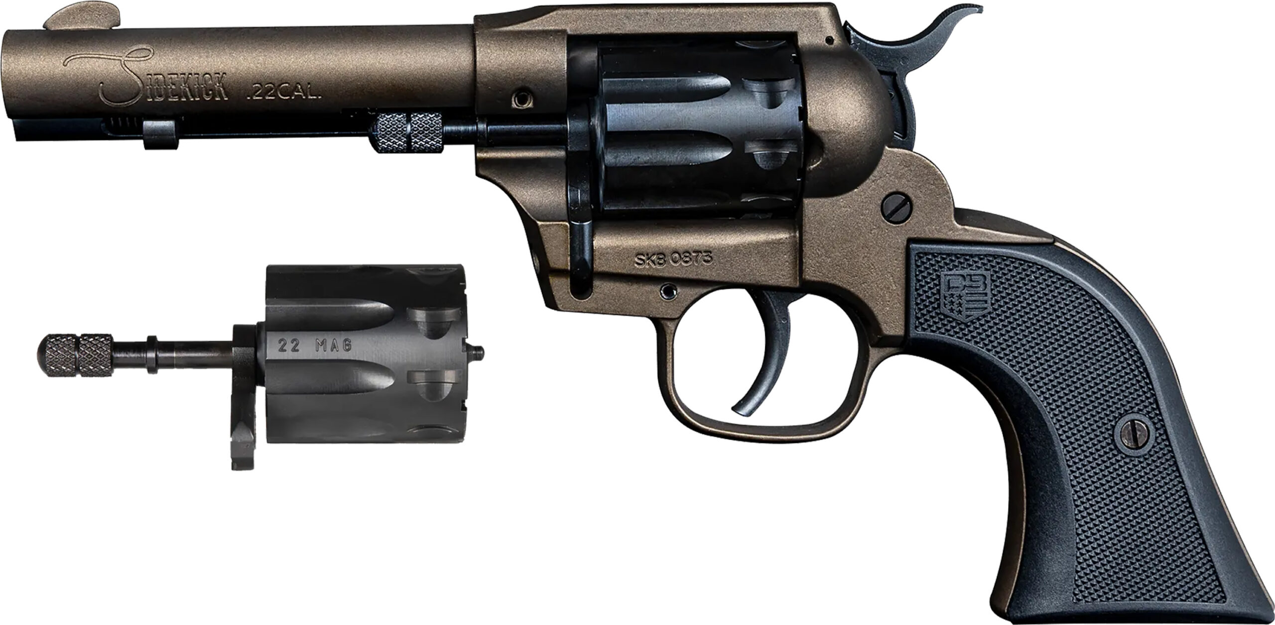 Diamondback Firearms Sidekick .22 LR revolver with 4.5-inch Midnight Bronze barrel and 9-round cylinder