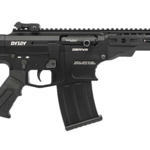 Derya Arms DY12Y semi-automatic 12 gauge shotgun with 11-inch barrel in black finish with flip-up sights