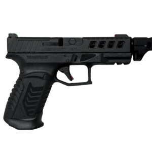 Derya Arms DY9 Comp 9mm black semi-auto pistol with ported optic-ready slide and fiber optic sights