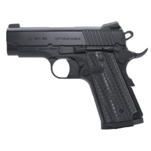 EAA Corp Girsan Untouchable MC1911SC .45 ACP compact 1911 pistol with 3.4-inch barrel in black finish, left-side view