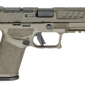 Springfield Armory Echelon 9mm pistol in Olive Drab Green with 4-inch barrel and optic-ready slide, right-side profile view