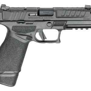 Springfield Armory Echelon Compensated 9mm black pistol with integrated compensator and optic-ready slide, right side view