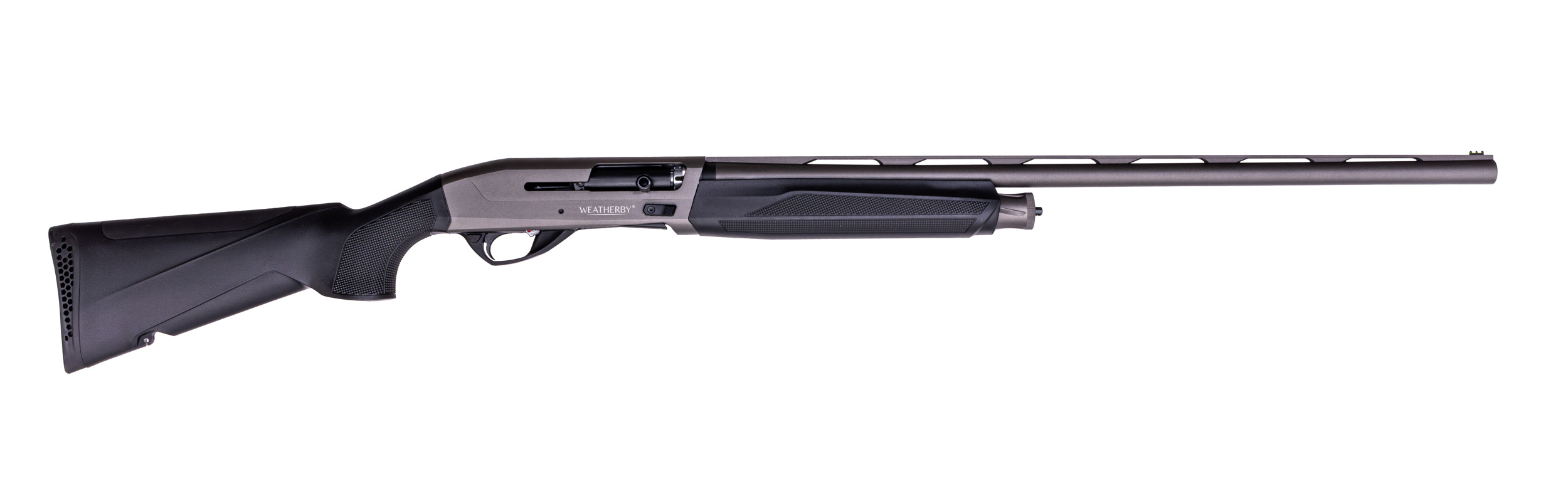Weatherby Element 2 semi-automatic shotgun in 20 gauge with 28-inch barrel and tungsten grey finish