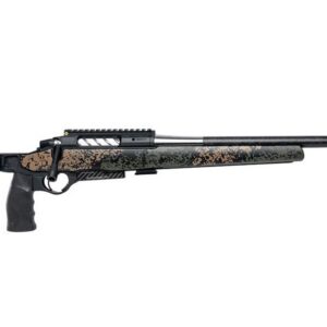 Seekins Precision Element Hunter bolt-action rifle in 7mm Remington Magnum with 22-inch barrel and Woodland Shadow finish
