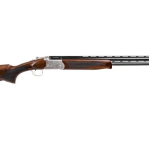 EAA Corp Balikli Blue Label 12 gauge over/under shotgun with 28-inch barrel, brown wood stock, and black receiver