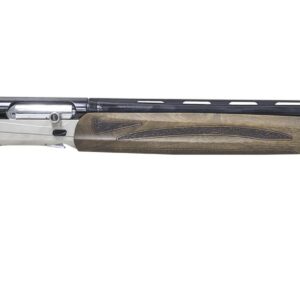 Pointer FT12 semi-automatic 12 gauge shotgun with 28-inch barrel, black and wood stock finish, and fiber-optic front sight