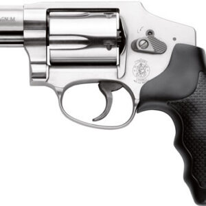 Smith & Wesson Model 640 .357 Magnum stainless steel J-Frame revolver with rubber grips and 2.12-inch barrel