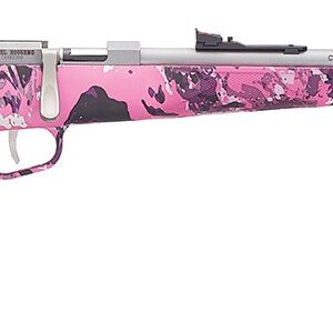 Henry Repeating Arms Mini Bolt G2 .22 LR youth bolt-action rifle with Muddy Girl camo stock and stainless barrel