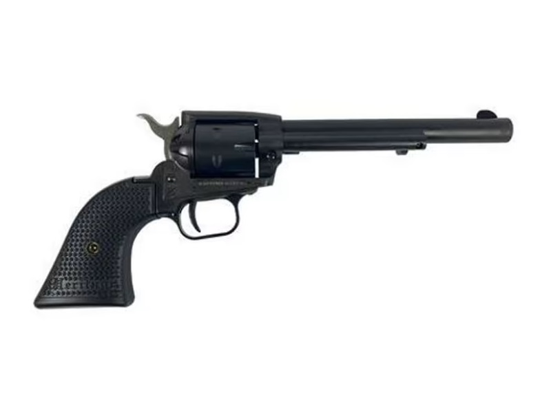 Heritage Manufacturing Rough Rider single action revolver with 6.5-inch black satin barrel chambered in .22 LR and .22 Magnum