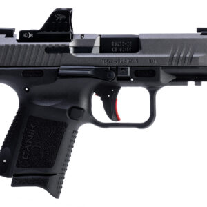 Canik TP9 Elite SC Tungsten 9mm subcompact pistol in Flat Dark Earth with optic-ready serrated slide