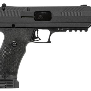 Hi-Point JHP .45 ACP semi-auto pistol in black with 5.25-inch threaded barrel and adjustable rear sights