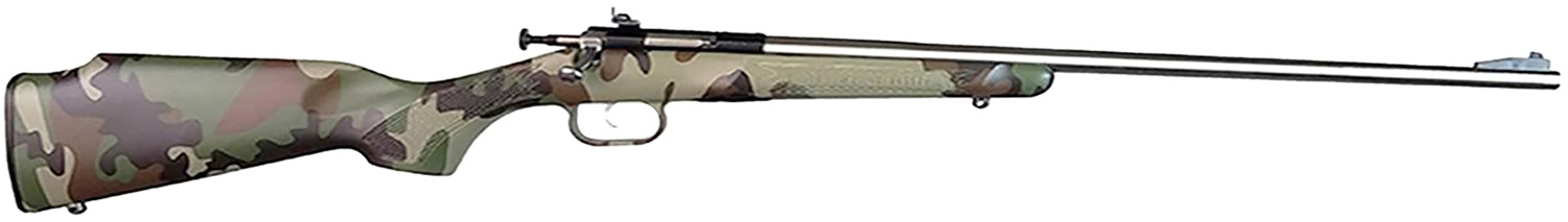 Keystone Sporting Arms Crickett KSA2171 .22 LR single shot youth rifle with camo stock and stainless barrel