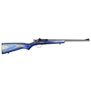 Keystone Sporting Arms Crickett .22 LR youth single shot rifle with stainless steel barrel and blue laminate stock