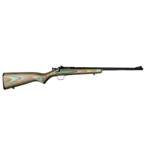 Keystone Sporting Arms Crickett .22 LR single shot youth rifle with blued barrel and camo laminate stock