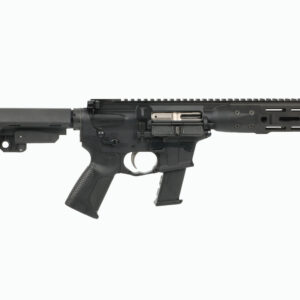 LWRC IC-9 9mm AR pistol in black with 8.5 inch barrel and SBA3 pistol stabilizing brace