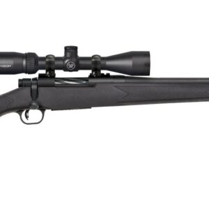 Mossberg Patriot bolt-action rifle in .400 Legend with 20-inch threaded blued barrel and black synthetic stock