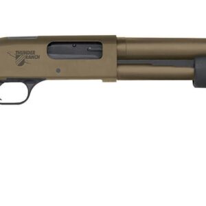 Mossberg 590 Thunder Ranch 12 gauge pump-action shotgun with Patriot Brown Cerakote finish and 18.5-inch barrel
