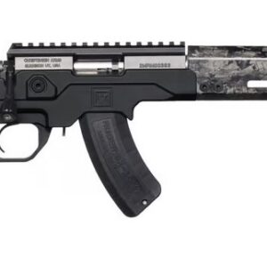 Christensen Arms MPR Rimfire .22 WMR bolt action rifle with 18-inch black barrel, right-side profile view