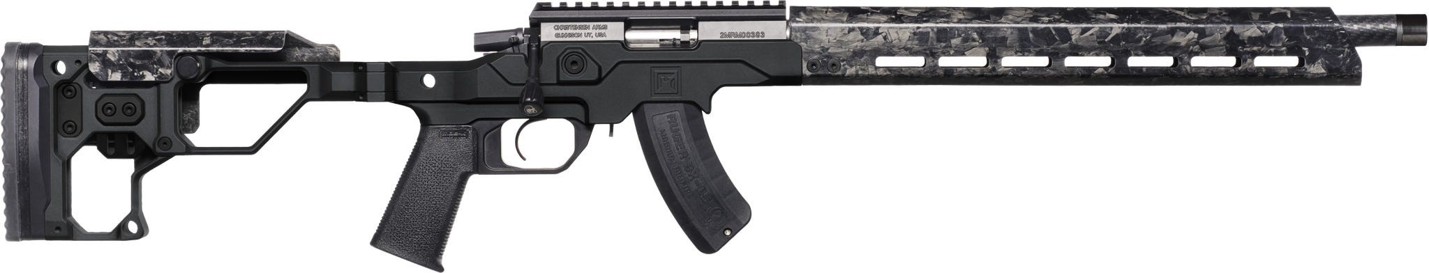 Christensen Arms MPR Rimfire .22 WMR bolt-action rifle with 20-inch barrel in black finish