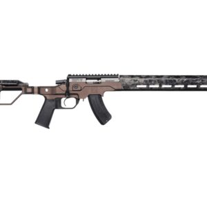 Christensen Arms MPR Rimfire bolt-action rifle in .22 LR with 18-inch barrel and bi-tone brown finish