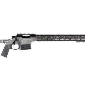 Christensen Arms MPR 6.5 PRC bolt action chassis rifle in tungsten with 24-inch barrel and muzzle brake