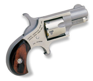 North American Arms NAA-22S Mini Revolver in .22 Short with 1-1/8 inch stainless steel barrel, right side view