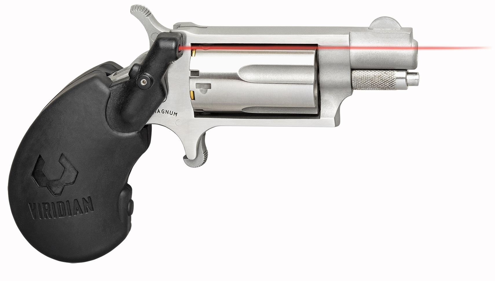 North American Arms NAA-22MS-VL Mini Revolver in .22 Magnum with 1-1/8 inch stainless barrel and integrated laser sight