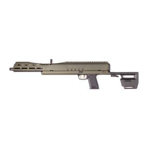 Trailblazer Firearms Pivot 9mm semi-automatic rifle in OD Green with 16-inch barrel, right-side view