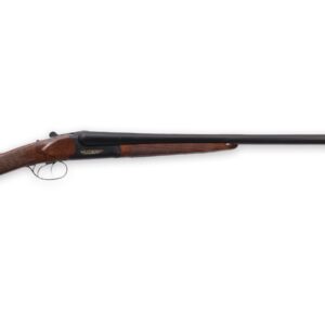 Weatherby Orion SxS .410 bore side-by-side shotgun with 28-inch blued barrel and wood stock