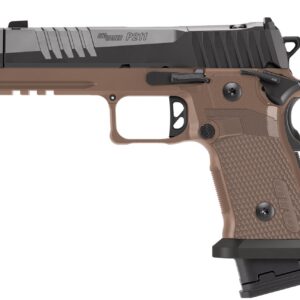 SIG SAUER P211 GTO Combat 9mm pistol in Coyote and Black with optic-ready slide and X-Ray3 front sight