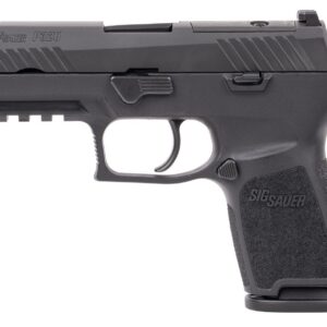 SIG SAUER P320 Compact 9mm semi-auto pistol with Nitron finish, optic-ready serrated slide, and SIGLITE night sights