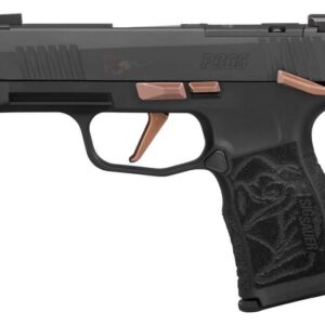 SIG SAUER P365 XL ROSE 9mm semi-automatic pistol with integrated compensator and X-RAY 3 night sights, California compliant