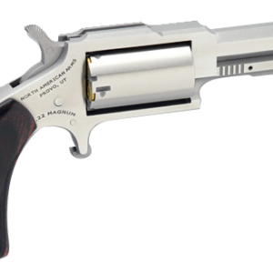 North American Arms Sheriff .22 LR .22 Magnum 2.5 inch stainless single action revolver right side view