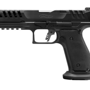 Walther Arms PDP SF Match 9mm semi-auto pistol with 5-inch barrel and optic-cut serrated slide in black
