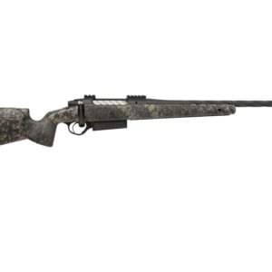 Seekins Precision PH3 bolt-action rifle in 7mm Remington Magnum with 22-inch barrel and Woodland Shadow camouflage finish