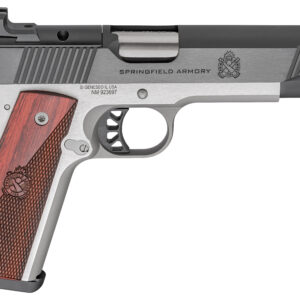 Springfield Armory Ronin 1911 .45 ACP 5-inch optic-ready pistol in blue and stainless finish, right side view