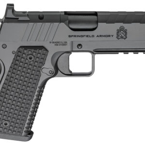 Springfield Armory 1911 Emissary 9mm semi-auto pistol with optic-ready black serrated slide and tritium night sights