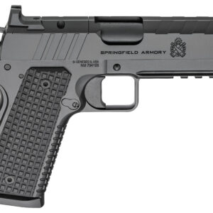 Springfield Armory 1911 Emissary .45 ACP semi-auto pistol with black nitride finish and optic-ready serrated slide