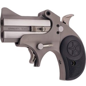 Bond Arms Rawhide stainless steel derringer chambered in .357 Magnum with 2.5-inch barrel and crossbolt safety