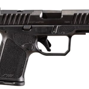 Rost Martin RM1S 9mm semi-auto pistol in black with optic-ready serrated slide and 3.6-inch barrel