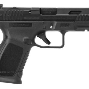 GForce Arms RPX3C9 9mm semi-automatic pistol with black slide and fiber optic sights, right-side view