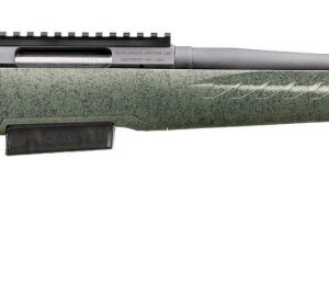 Glenfield Model A bolt-action rifle in .450 Bushmaster with green stock and 20-inch barrel, Picatinny scope base installed