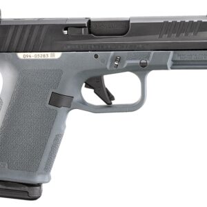 Ruger RXM 9mm semi-automatic pistol in black and gray with optic-ready slide and 4-inch barrel