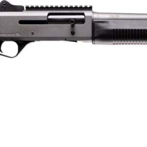 Four Peaks ASKA S4 semi-automatic 12 gauge pistol grip shotgun in tungsten finish with 18.5-inch barrel