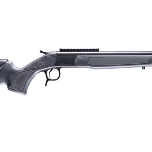 CVA Scout single-shot rifle in .223 REM with 20-inch threaded barrel and black gray synthetic stock