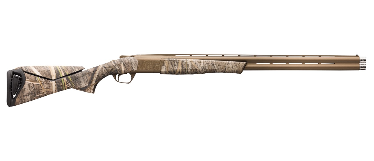 Browning Cynergy Wicked Wing over/under shotgun in Mossy Oak Shadow Grass Habitat with Burnt Bronze Cerakote 26-inch barrel