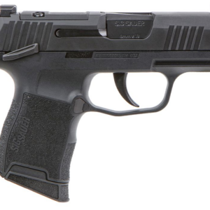 SIG SAUER P365 9mm semi-automatic pistol with X-RAY3 night sights and optic-ready slide, black finish, right side view