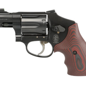 Smith & Wesson 442UC .38 Special double-action-only snub-nose revolver with XS night sight, right-side profile view