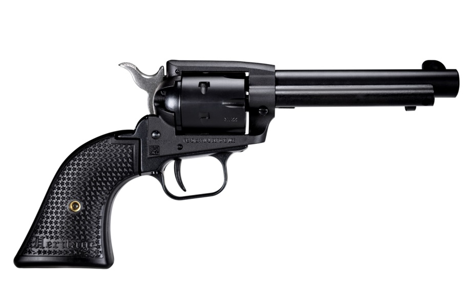 Heritage Manufacturing Rough Rider .22 LR single-action revolver with 4.75-inch black satin barrel and fixed sights